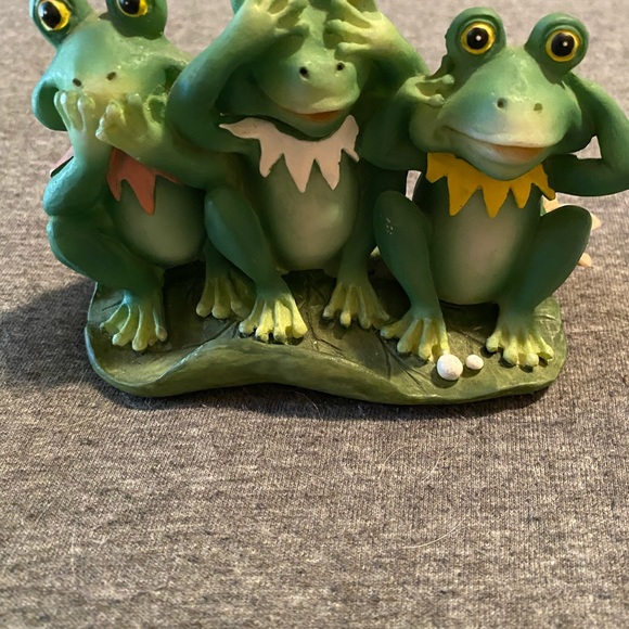 Other | Vintage See No Evil Hear And Speak No Evil Frogs | Poshmark